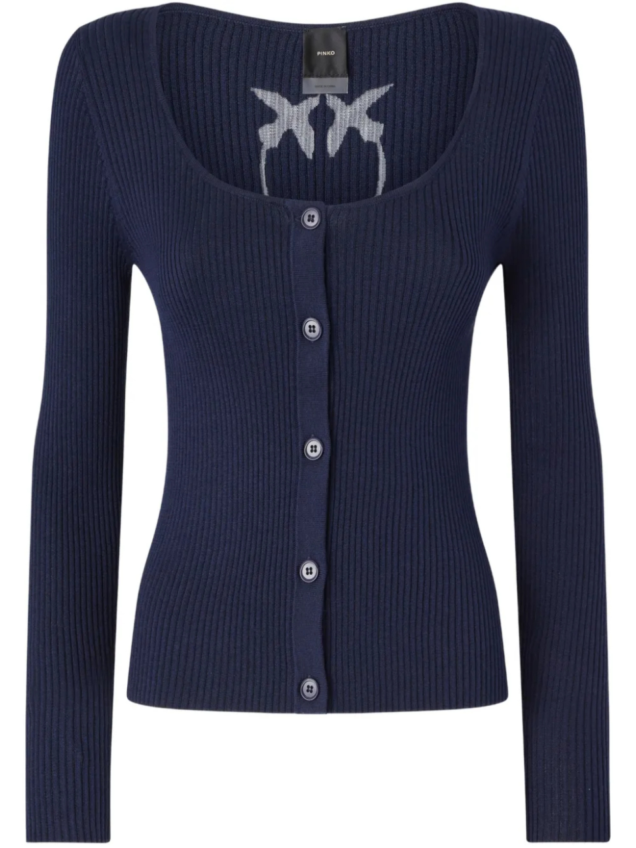 Кардиган в рубчик PINKO, синий
Кардиган в рубчик PINKO, синий