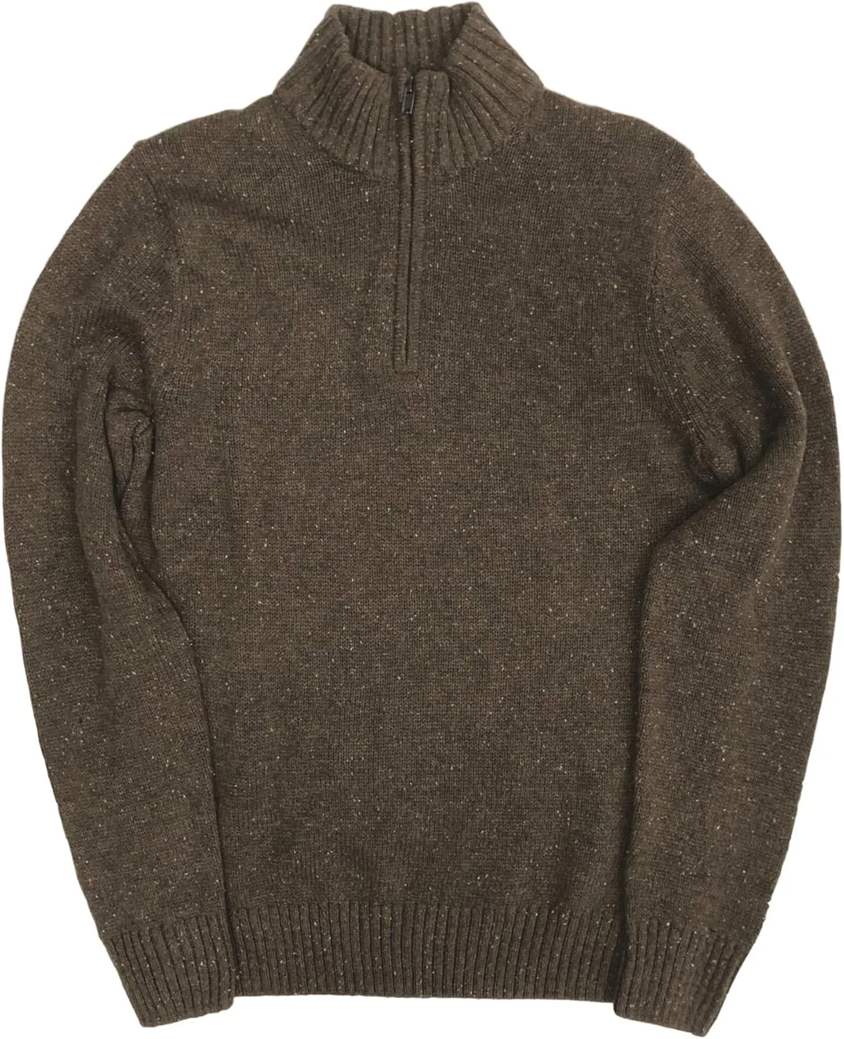 Мужской свитер с молнией на четверть и коричневым крапом Sonoma
Мужской свитер с молнией на четверть и коричневым крапом Sonoma