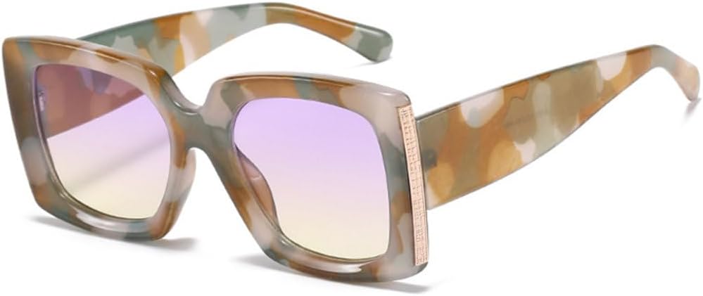 Классические женские солнцезащитные очки в стиле ретро, модные солнцезащитные очки с градиентным зеркальным покрытием и широкими дужками, защита от УФ-излучения UV400, модные мужские солнцезащитные очки TYUVIVO, Purple Yellow
Классические женские солнцезащитные очки в стиле ретро, модные солнцезащитные очки с градиентным зеркальным покрытием и широкими дужками, защита от УФ-излучения UV400, модные мужские солнцезащитные очки TYUVIVO, Purple Yellow