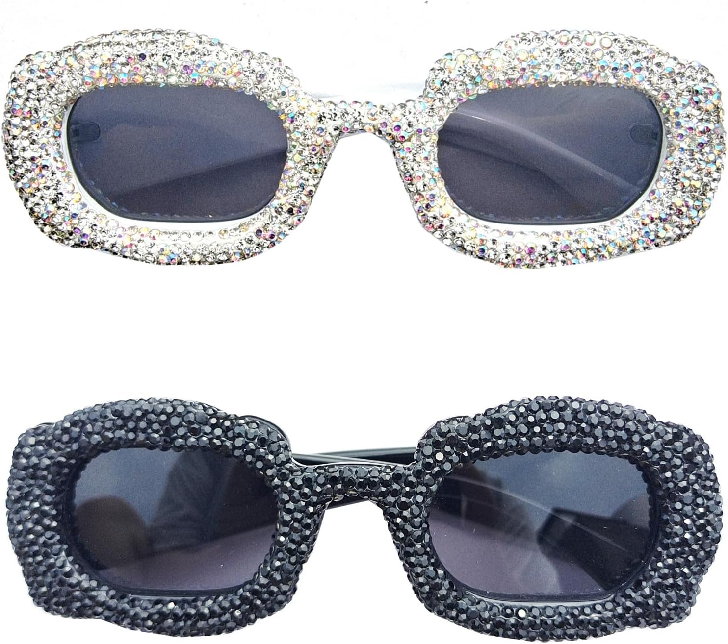Willochra Милые солнцезащитные очки с бриллиантами для женщин, квадратные солнцезащитные очки со стразами, винтажные женские блестящие солнцезащитные очки для вечеринок, 2pcs-black&white
Willochra Милые солнцезащитные очки с бриллиантами для женщин, квадратные солнцезащитные очки со стразами, винтажные женские блестящие солнцезащитные очки для вечеринок, 2pcs-black&white