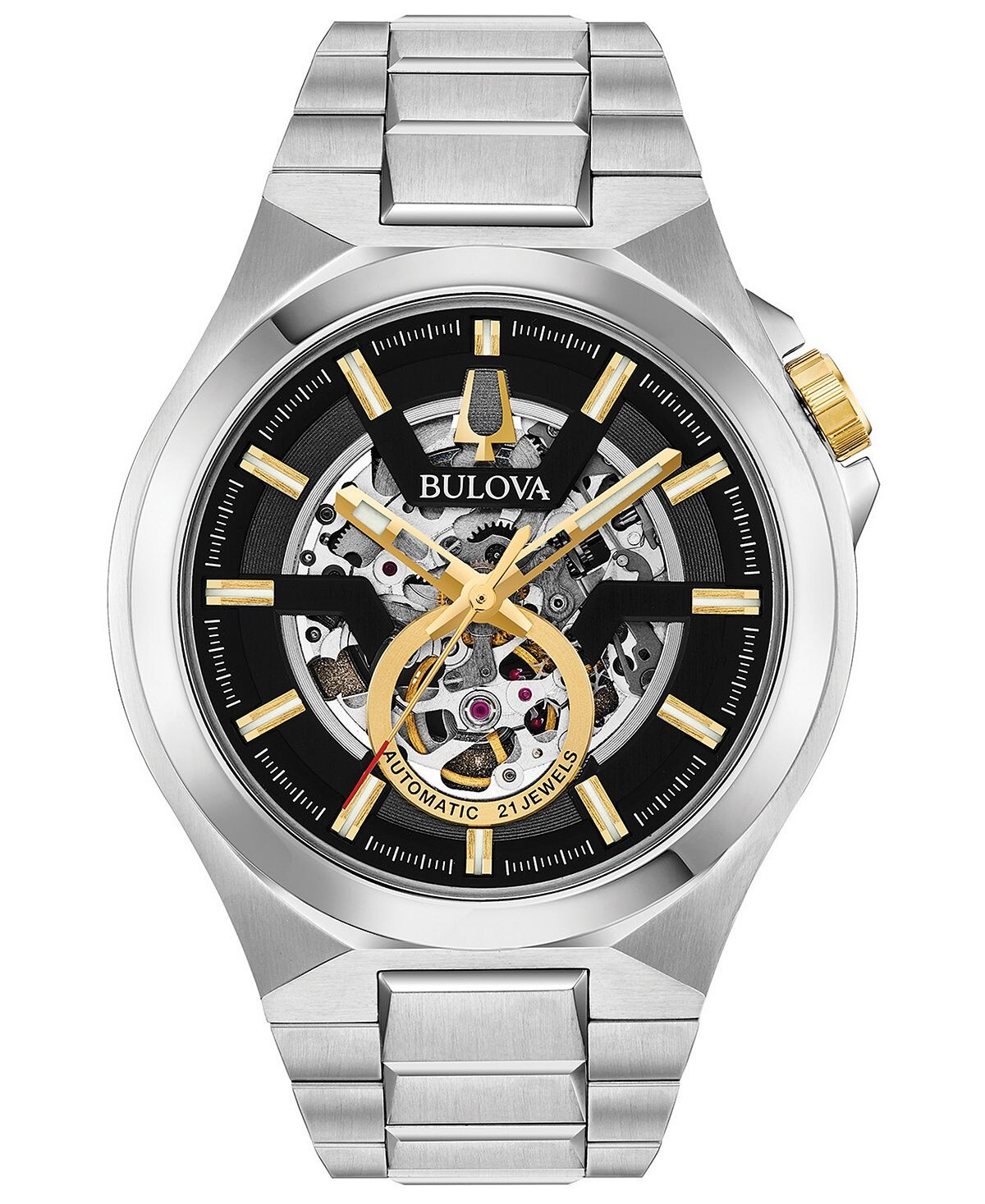 Мужские автоматические часы Maquina с браслетом из нержавеющей стали, 46 мм Bulova
Мужские автоматические часы Maquina с браслетом из нержавеющей стали, 46 мм Bulova