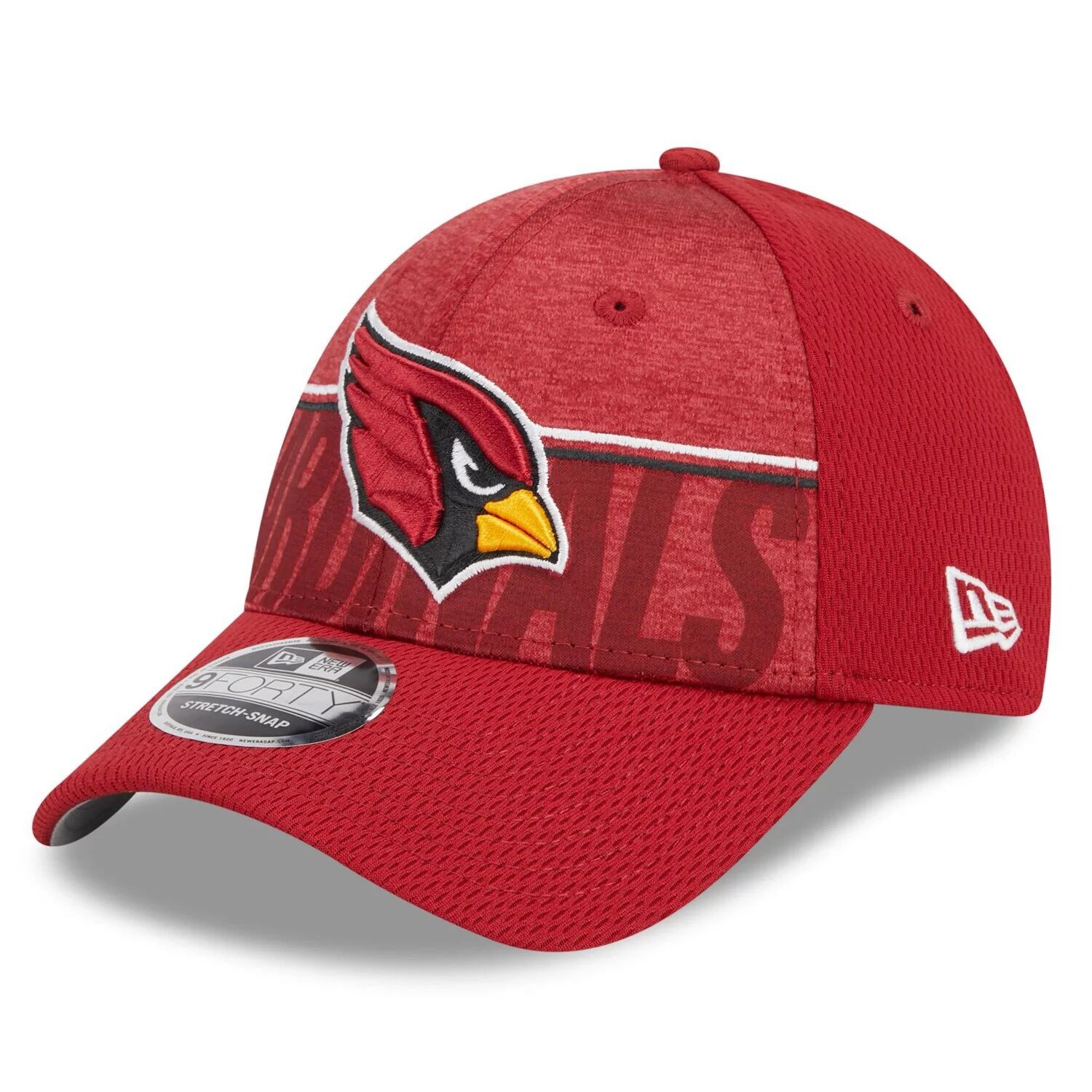 Мужская регулируемая кепка New Era Cardinal Arizona Cardinals 2023, тренировочный лагерь НФЛ 9FORTY
Мужская регулируемая кепка New Era Cardinal Arizona Cardinals 2023, тренировочный лагерь НФЛ 9FORTY