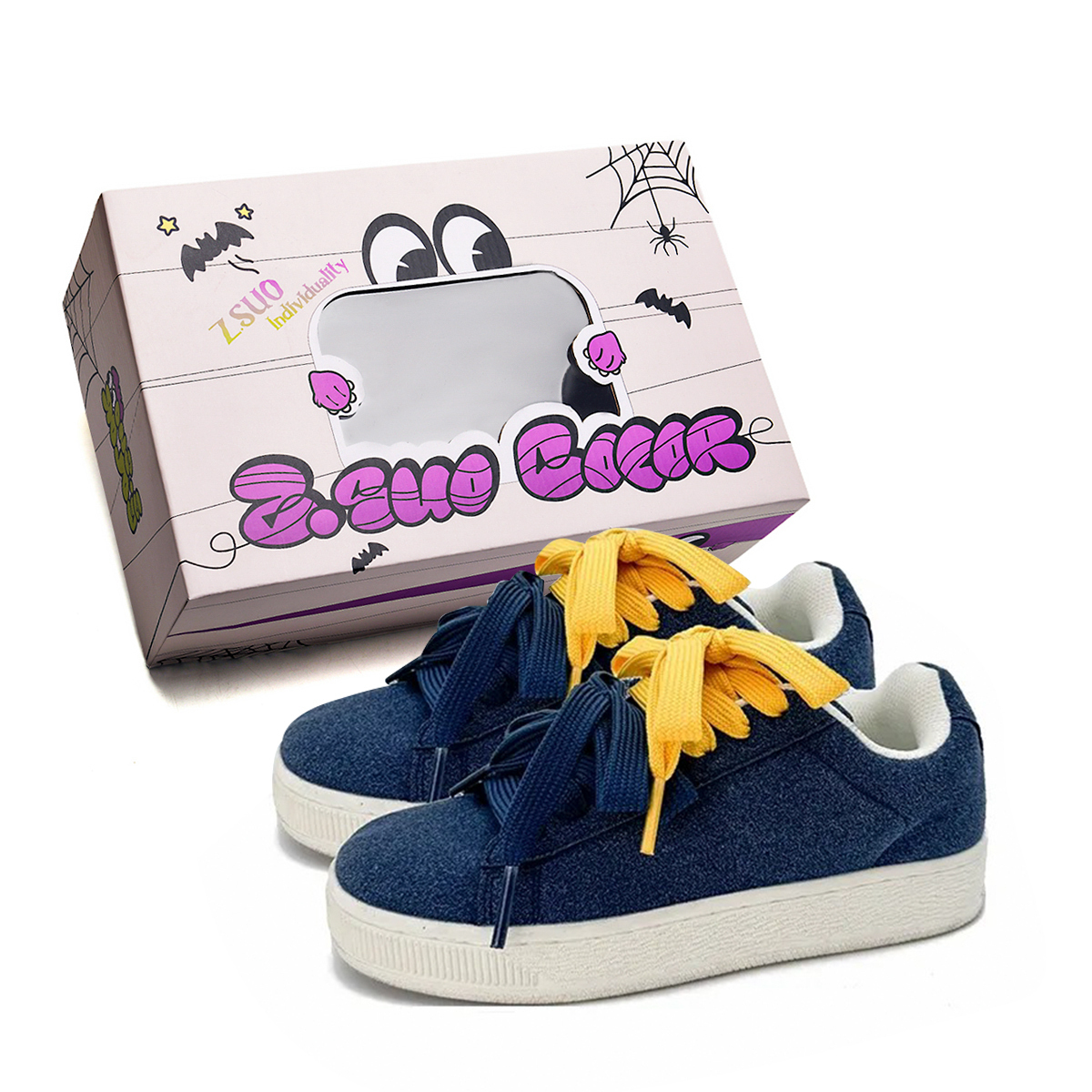 Z.SUO Амортизирующие износостойкие легкие матовые скейтерские кроссовки на платформе низкие унисекс синий желтый, цвет Blue Yellow
Z.SUO Амортизирующие износостойкие легкие матовые скейтерские кроссовки на платформе низкие унисекс синий желтый, цвет Blue Yellow