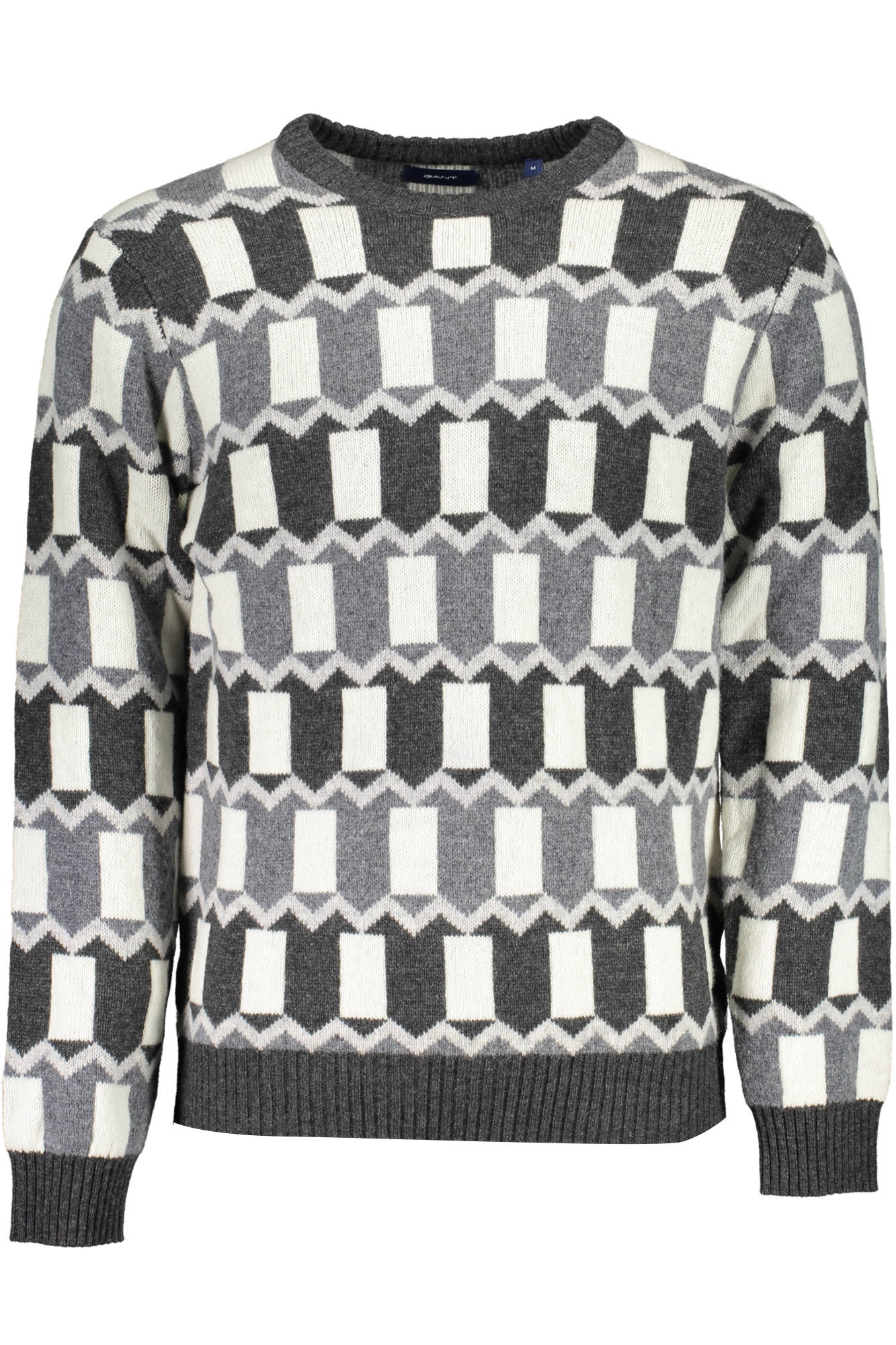 Мужской свитер Gant шерстяной с орнаментом, серо-белый
Мужской свитер Gant шерстяной с орнаментом, серо-белый