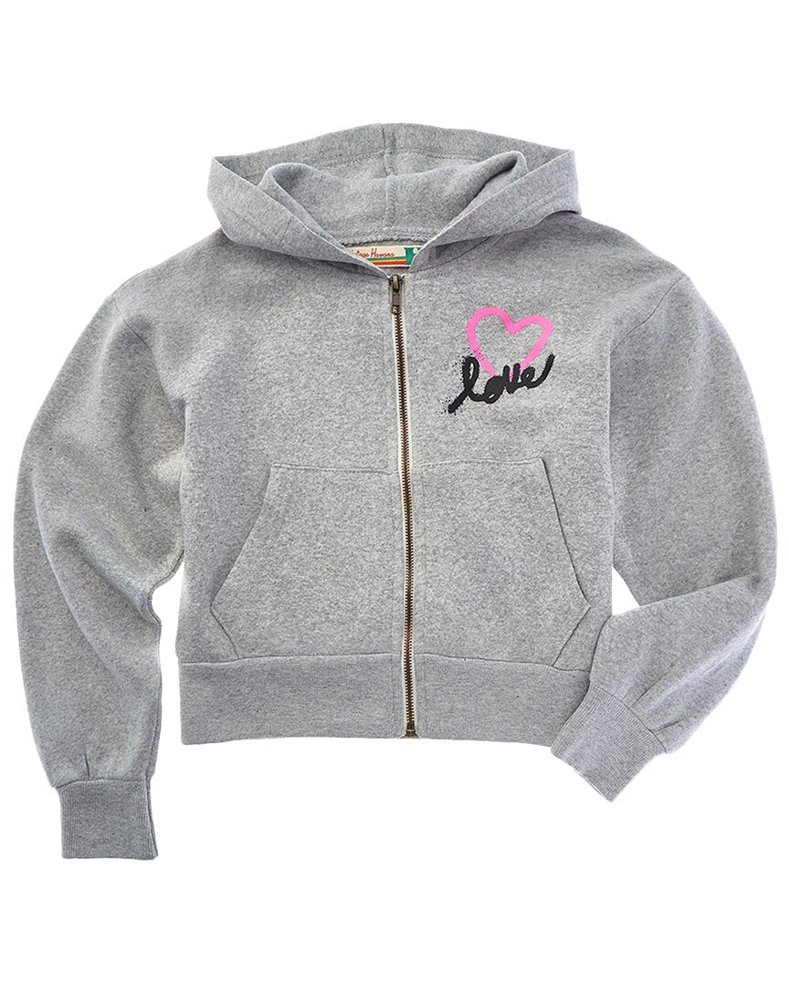 Винтажная толстовка Havana Crop с капюшоном на молнии Vintage Havana, серый 
Винтажная толстовка Havana Crop с капюшоном на молнии Vintage Havana, серый