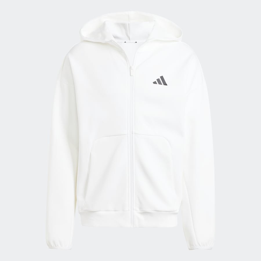 Спортивная толстовка с капюшоном на молнии ADIDAS SPORTSWEAR, белый
Спортивная толстовка с капюшоном на молнии ADIDAS SPORTSWEAR, белый