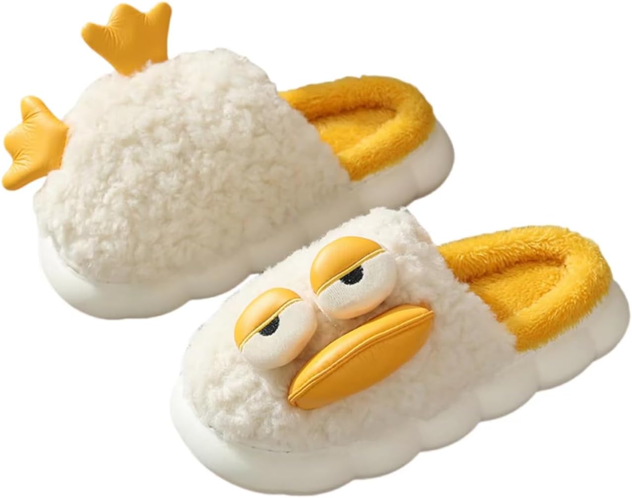 Женские пушистые тапочки с утенком и эффектом памяти Onlvye, белый
Женские пушистые тапочки с утенком и эффектом памяти Onlvye, белый