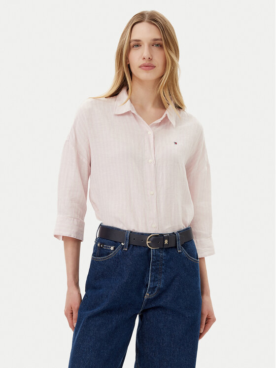 Свободная рубашка WW0WW46169 Tommy Hilfiger, розовый
Свободная рубашка WW0WW46169 Tommy Hilfiger, розовый