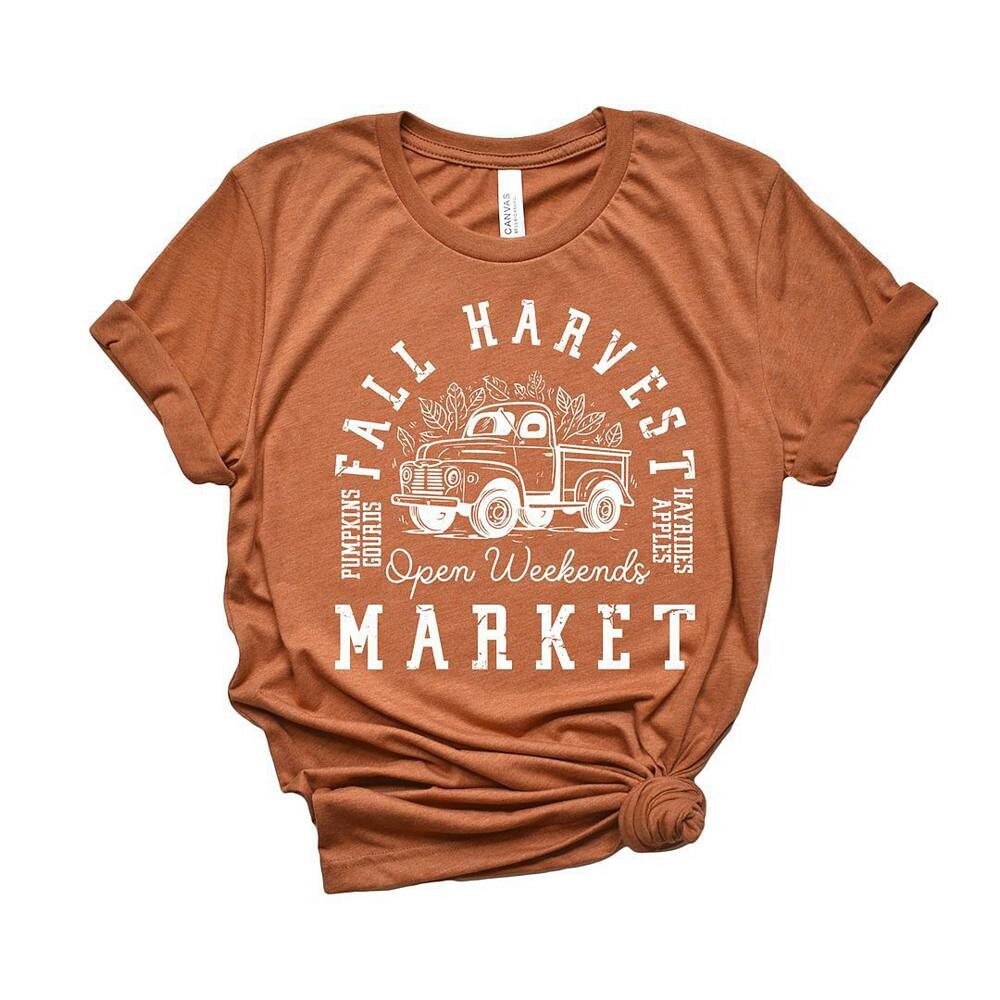 Футболка с короткими рукавами и рисунком Fall Harvest Market Simply Sage Market, цвет Autumn
Футболка с короткими рукавами и рисунком Fall Harvest Market Simply Sage Market, цвет Autumn