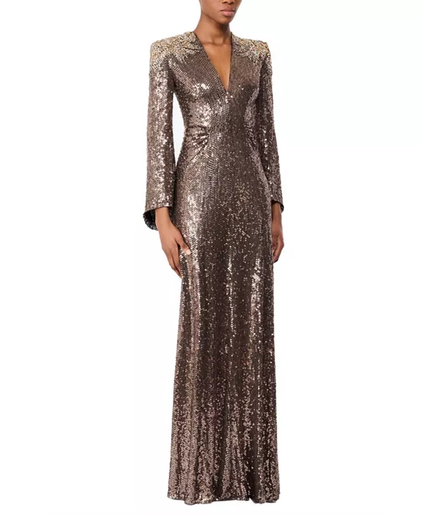 Платье, украшенное цинниями Jenny Packham, черный
Платье, украшенное цинниями Jenny Packham, черный