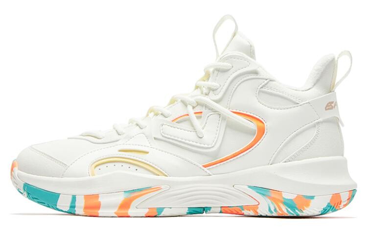 Баскетбольные кроссовки мужские с высоким верхом цвета слоновой кости/электрический оранжевый Qiaodan
Баскетбольные кроссовки мужские с высоким верхом цвета слоновой кости/электрический оранжевый Qiaodan