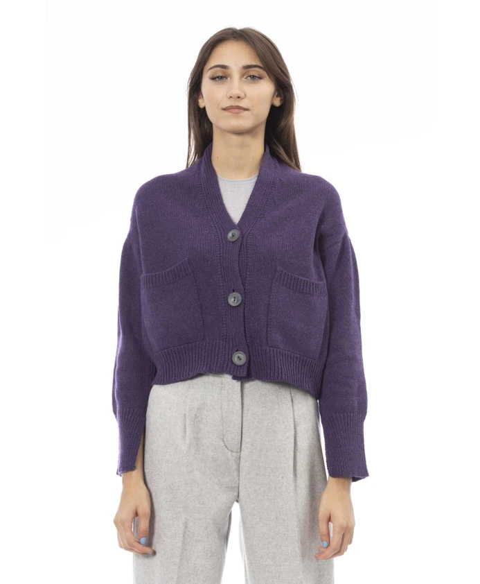 Кардиган с застежкой на пуговицы и карманами. Alpha Studio, фиолетовый
Кардиган с застежкой на пуговицы и карманами. Alpha Studio, фиолетовый