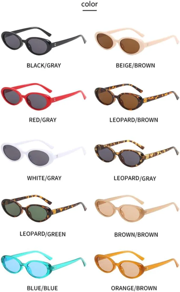 Модные маленькие овальные солнцезащитные очки для женщин и мужчин с заклепками, в стиле ретро, роскошные, с защитой от УФ-излучения UV400 TOIPASTN, Brown
Модные маленькие овальные солнцезащитные очки для женщин и мужчин с заклепками, в стиле ретро, роскошные, с защитой от УФ-излучения UV400 TOIPASTN, Brown
