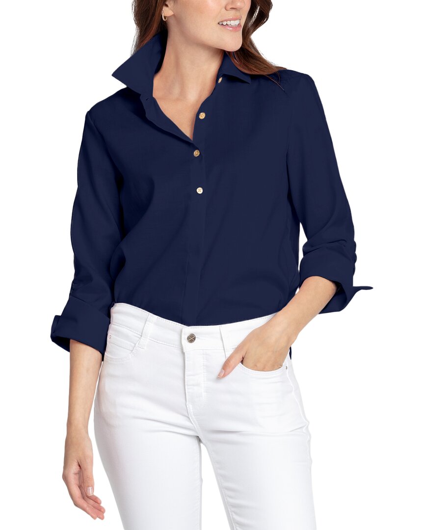 Хлопковая рубашка Hinson Wu Zoey, синий 
Хлопковая рубашка Hinson Wu Zoey, синий