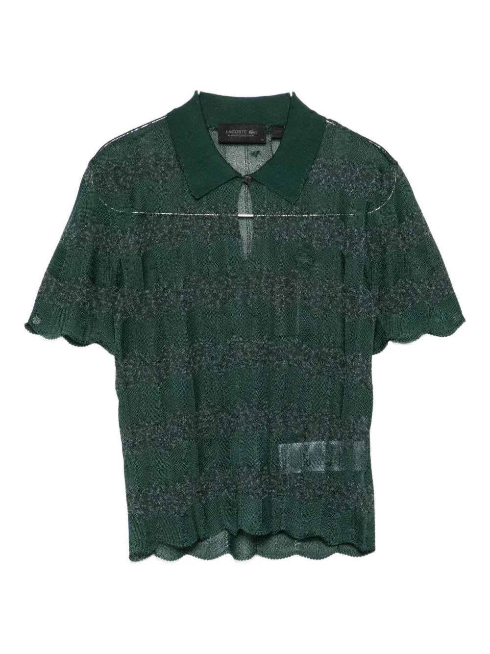 Топ-поло с волнистым краем Lacoste, зеленый
Топ-поло с волнистым краем Lacoste, зеленый