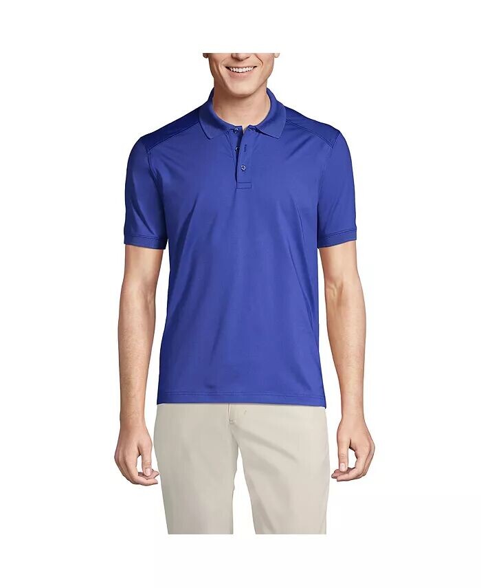 Мужская рубашка поло Rapid Dry Active с короткими рукавами Lands' End, синий
Мужская рубашка поло Rapid Dry Active с короткими рукавами Lands' End, синий