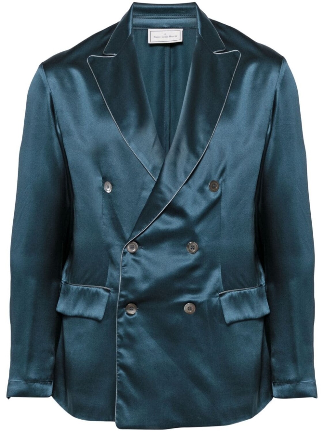 Pierre-Louis Mascia двубортный шелковый блейзер, синий
Pierre-Louis Mascia двубортный шелковый блейзер, синий