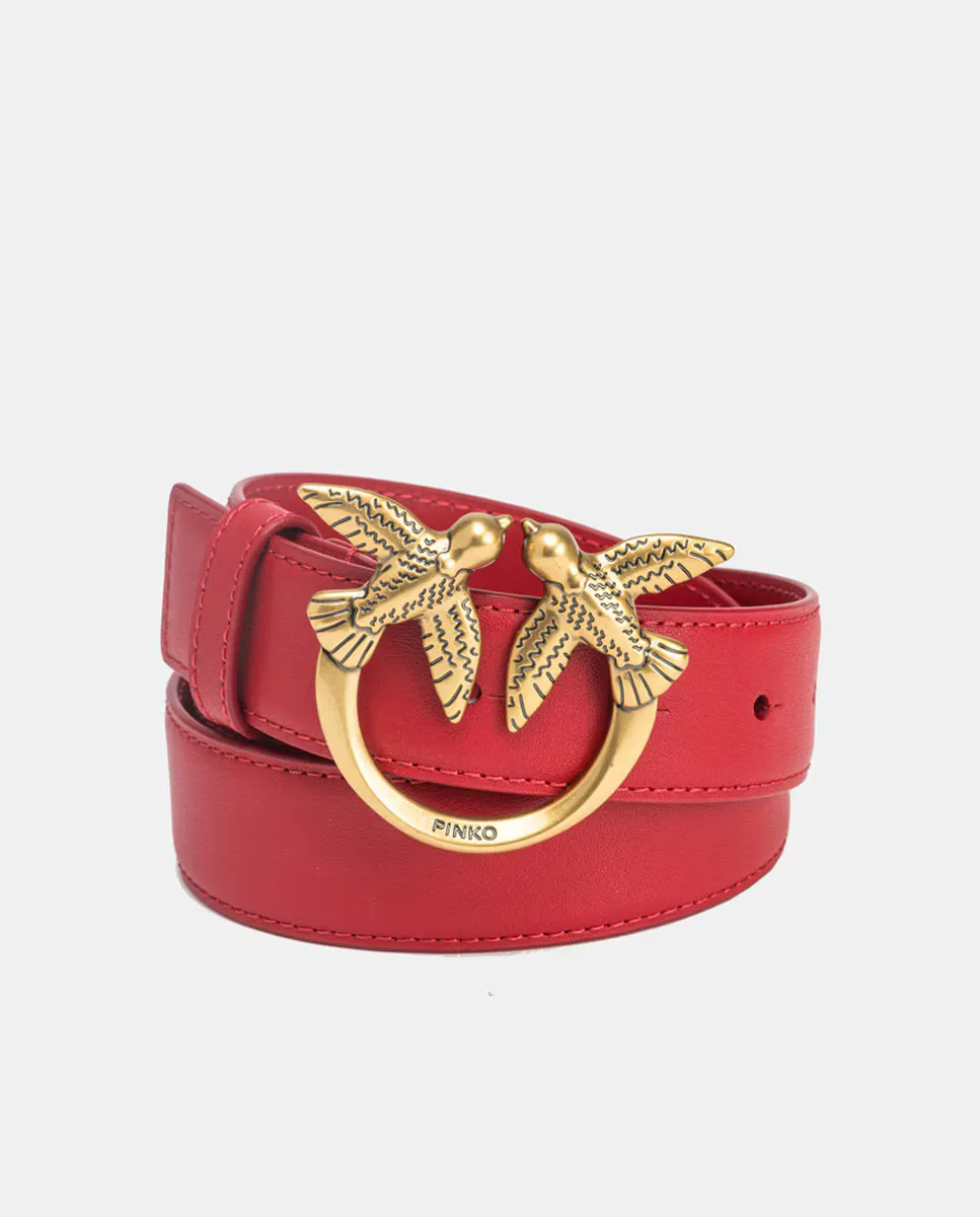 Ремень шириной 3 см с пряжкой Pinko, красный
Ремень шириной 3 см с пряжкой Pinko, красный