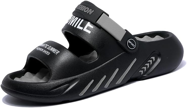 Мужские домашние тапочки WARKTMY с мягкой подошвой, легкие, для душа, с акупрессурным эффектом и открытым носком, для ходьбы дома и на улице, серый
Мужские домашние тапочки WARKTMY с мягкой подошвой, легкие, для душа, с акупрессурным эффектом и открытым носком, для ходьбы дома и на улице, серый