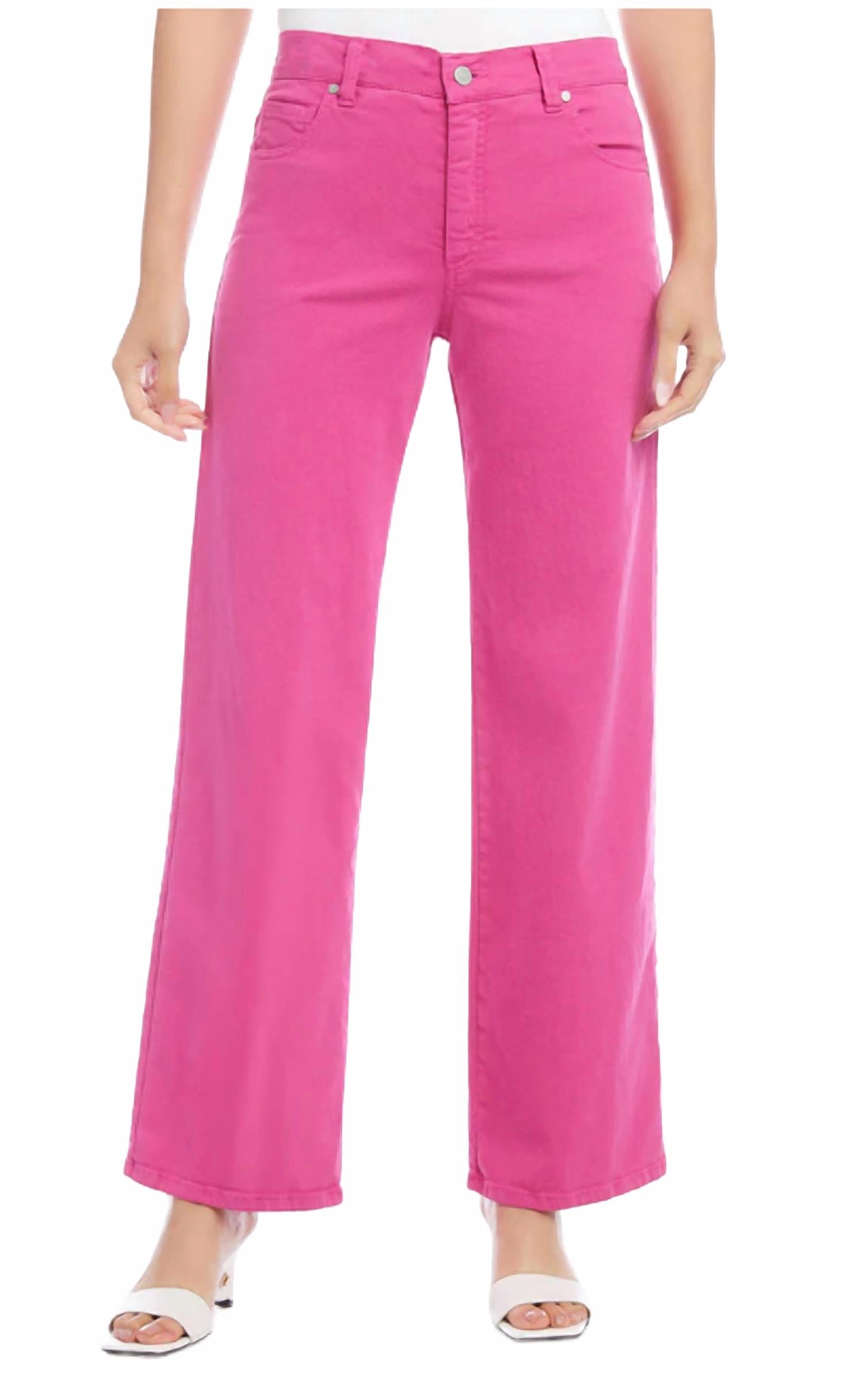 Полноразмерные джинсы с широкими штанинами в розовом цвете Karen Kane
Полноразмерные джинсы с широкими штанинами в розовом цвете Karen Kane