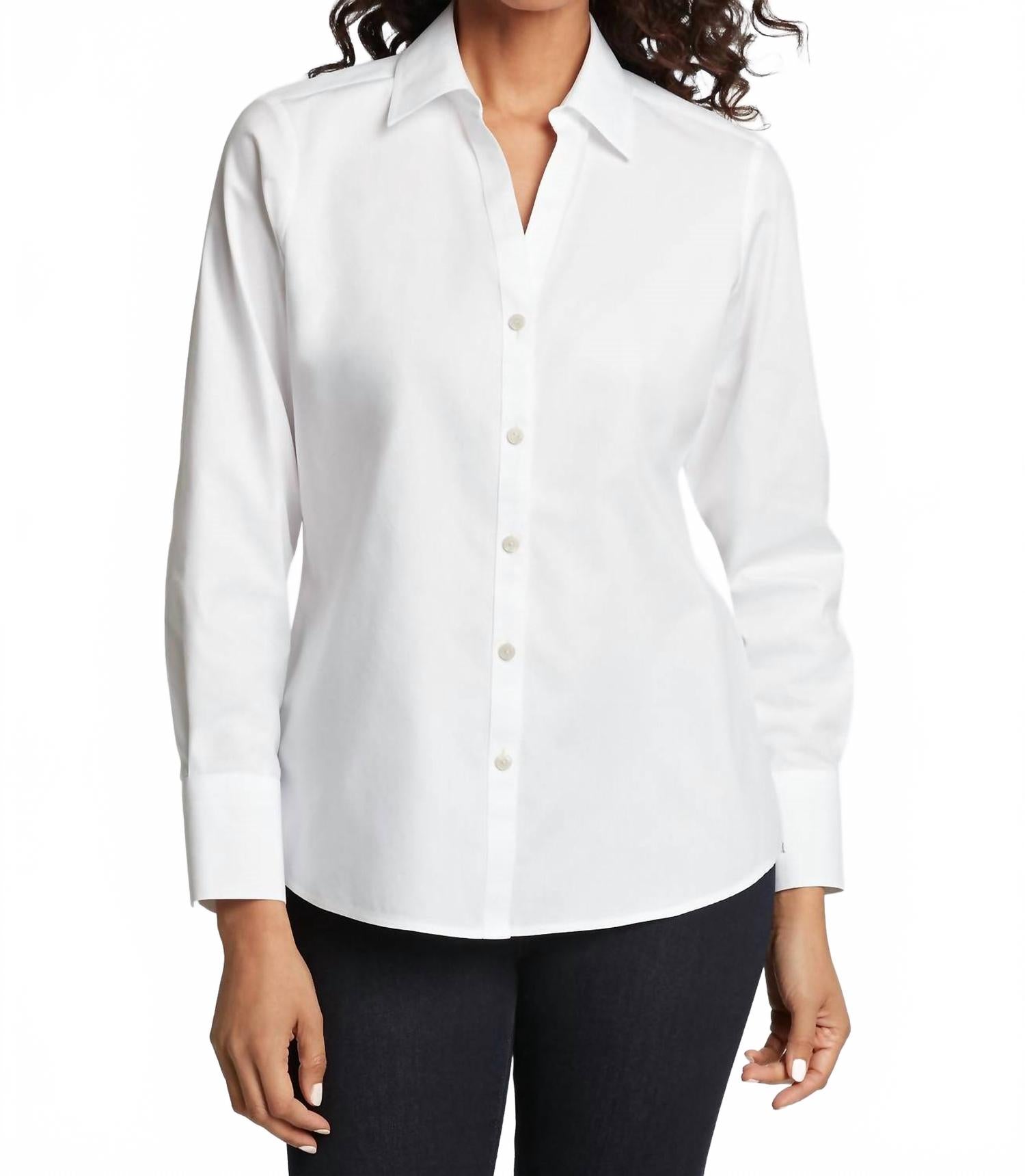 Женская рубашка Mary с пуговицами в белом цвете Foxcroft
Женская рубашка Mary с пуговицами в белом цвете Foxcroft