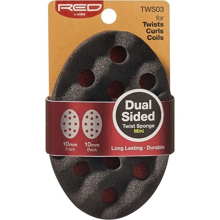 Красная от Kiss Двусторонняя скручивающаяся губка Мини-щетка для волос Red By Kiss 
Красная от Kiss Двусторонняя скручивающаяся губка Мини-щетка для волос Red By Kiss