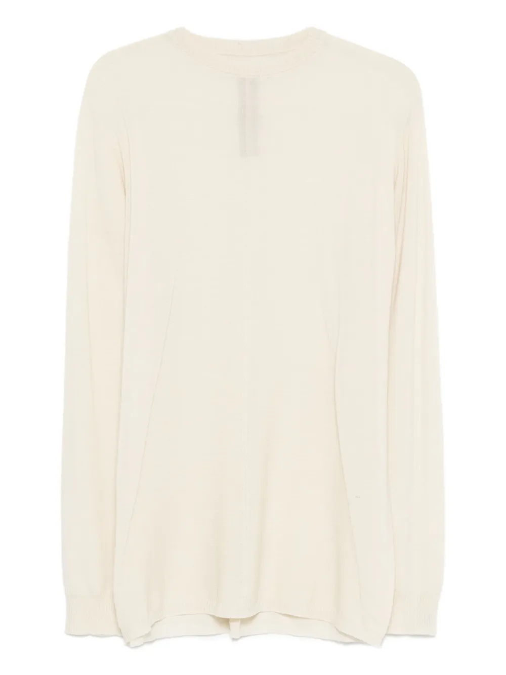 Шерстяной свитер с круглым вырезом Rick Owens, нейтральный
Шерстяной свитер с круглым вырезом Rick Owens, нейтральный