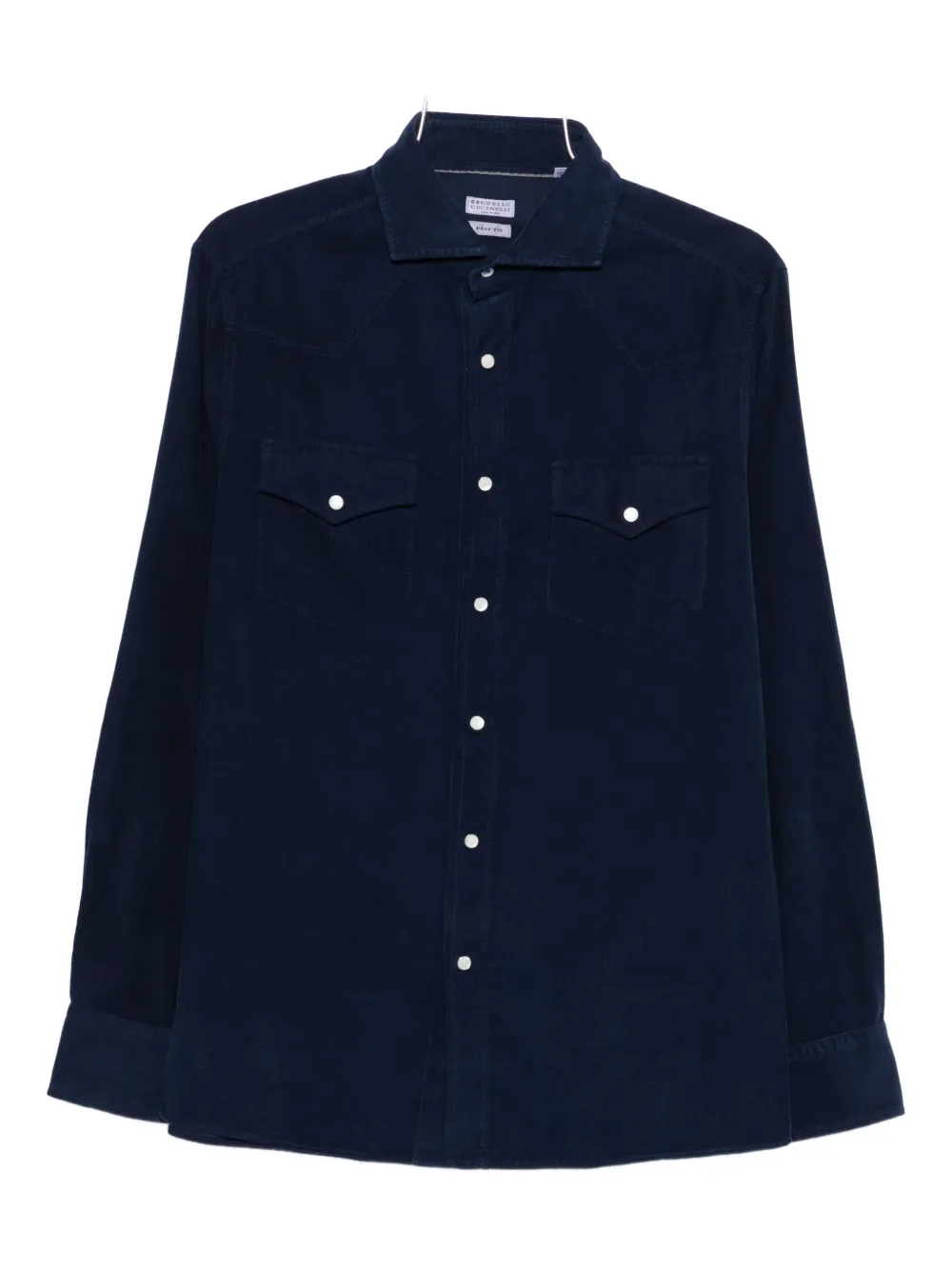 Вельветовая рубашка с двумя карманами Brunello Cucinelli, синий
Вельветовая рубашка с двумя карманами Brunello Cucinelli, синий