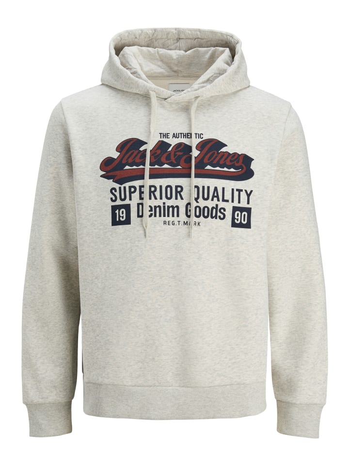 Jack & Jones Логотип толстовки/худи светло-серого меланжевого цвета
Jack & Jones Логотип толстовки/худи светло-серого меланжевого цвета