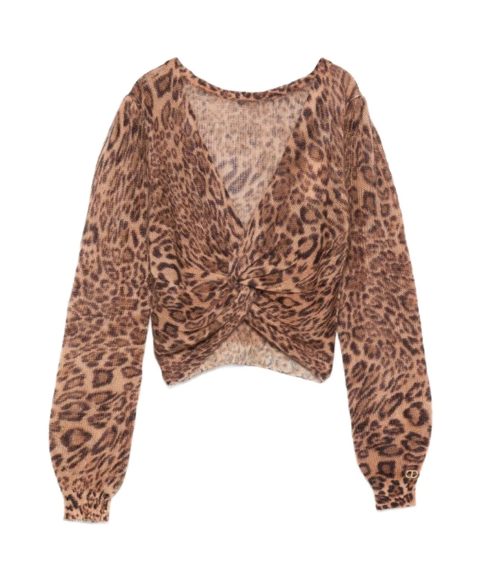 Уютный коричнево-бежевый свитер осень-зима 2025 Twinset, коричневый
Уютный коричнево-бежевый свитер осень-зима 2025 Twinset, коричневый