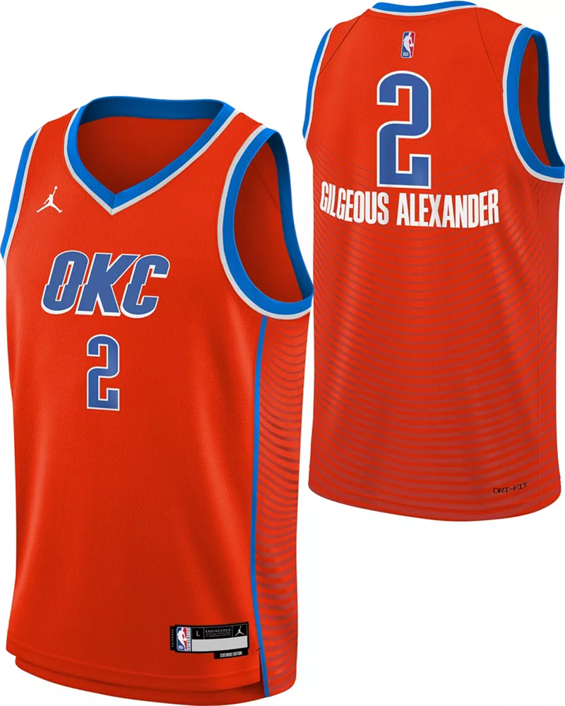 Jordan Youth Оклахома-Сити Тандер Шай Гилджес-Александр # 2 Оранжевая майка Dri-FIT Swingman
Jordan Youth Оклахома-Сити Тандер Шай Гилджес-Александр # 2 Оранжевая майка Dri-FIT Swingman