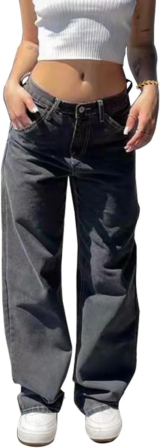 Женские джинсы Boyfriends Baggy Straight Leg Low Rise Vintage с клапанным карманом ZYULACKY
Женские джинсы Boyfriends Baggy Straight Leg Low Rise Vintage с клапанным карманом ZYULACKY