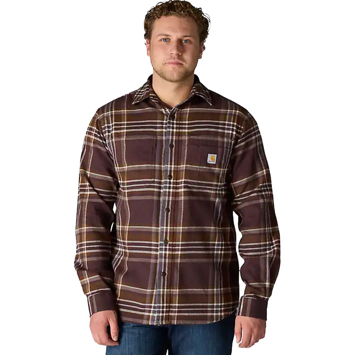 Рубашка Rugged Flex Relaxed Midweight из фланели в клетку Carhartt, цвет dark sepia
Рубашка Rugged Flex Relaxed Midweight из фланели в клетку Carhartt, цвет dark sepia