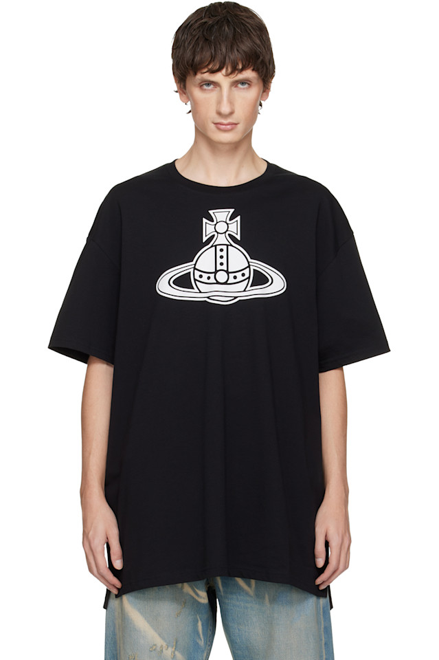 Футболка оверсайз с изображением парижского шара Vivienne Westwood, черный
Футболка оверсайз с изображением парижского шара Vivienne Westwood, черный