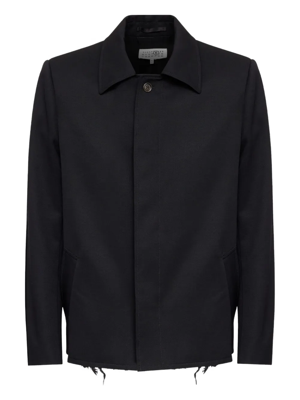 Куртка-рубашка с бахромой Mm6 Maison Margiela, черный
Куртка-рубашка с бахромой Mm6 Maison Margiela, черный