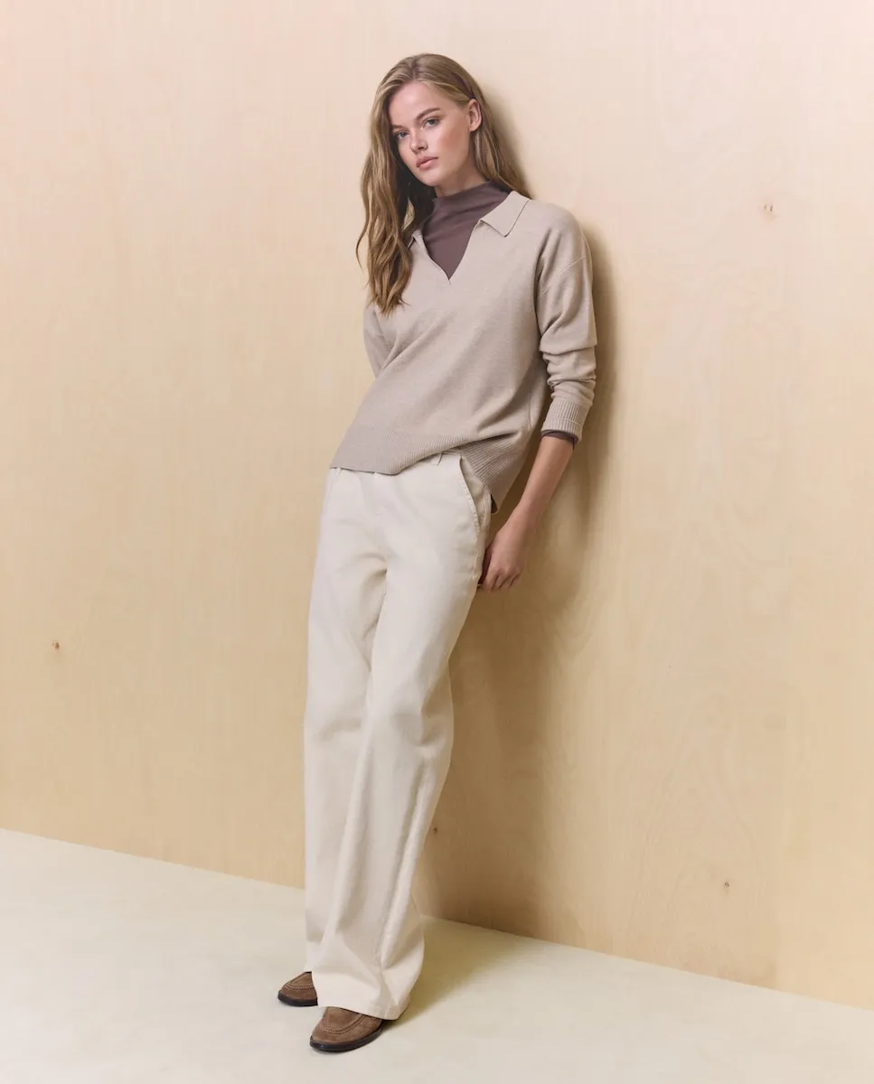 Женский джемпер с воротником-поло Easy Wear, бежевый
Женский джемпер с воротником-поло Easy Wear, бежевый