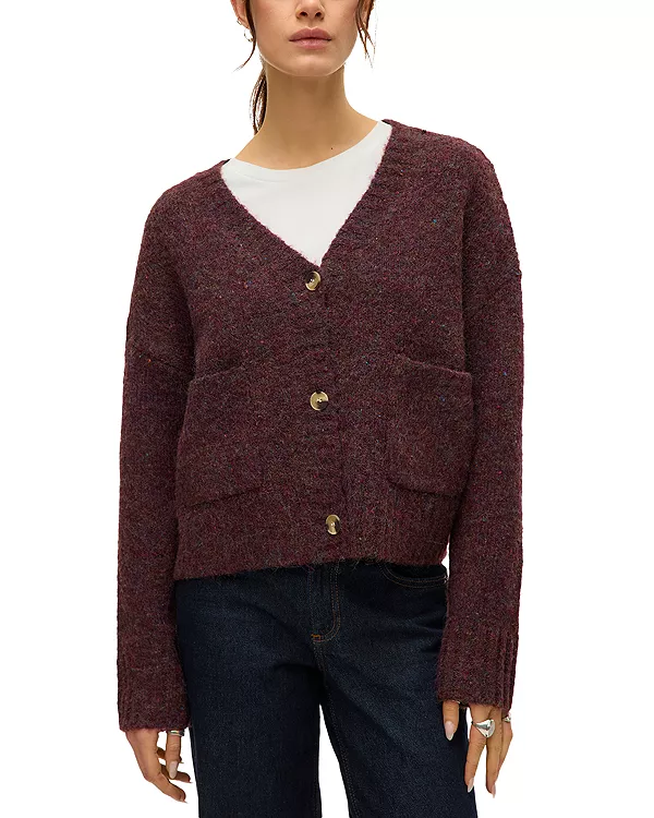 Кардиган с длинными рукавами и V-образным вырезом от Ingrid Vero Moda, красный
Кардиган с длинными рукавами и V-образным вырезом от Ingrid Vero Moda, красный