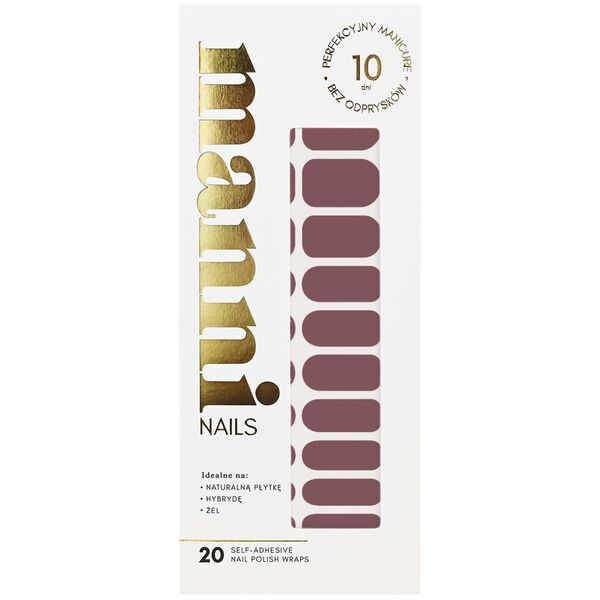 Самоклеящийся лак для ногтей розово-коричневый, 20 шт./1 упаковка. Manni Nails, цвет rose brown
Самоклеящийся лак для ногтей розово-коричневый, 20 шт./1 упаковка. Manni Nails, цвет rose brown