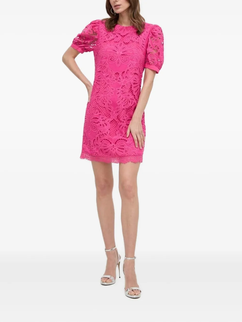 Кружевное платье мини Silvian Heach, розовый
Кружевное платье мини Silvian Heach, розовый