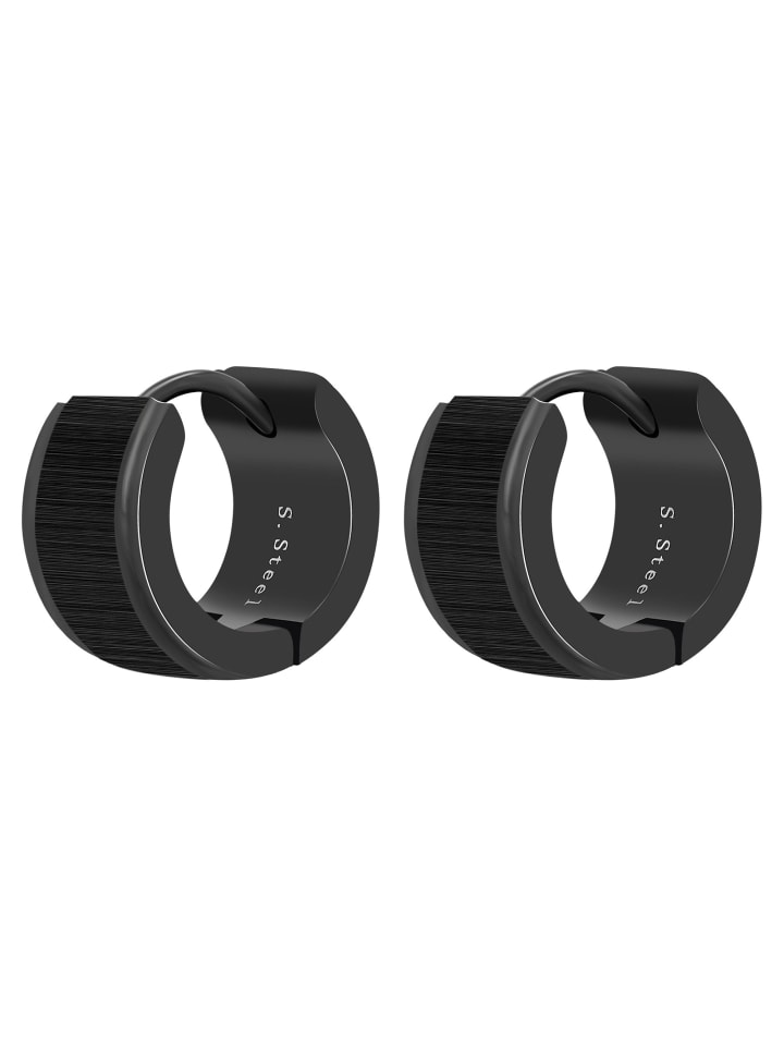 Adeliás Женские серьги - серьги-кольца на шарнирах из нержавеющей стали черного цвета
Adeliás Женские серьги - серьги-кольца на шарнирах из нержавеющей стали черного цвета