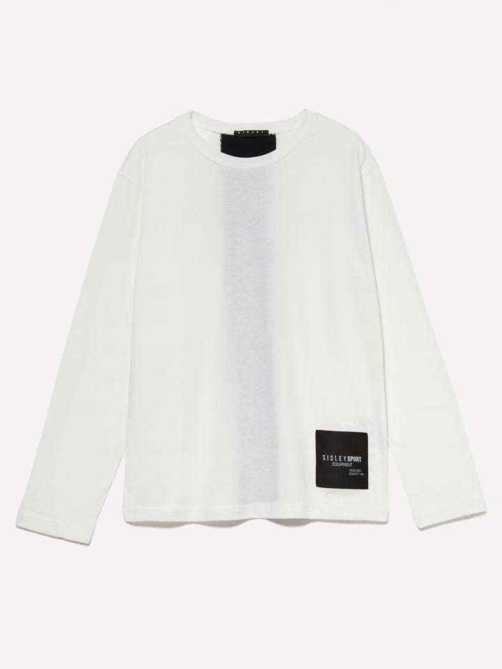 Sisley Белая футболка с длинными рукавами
Sisley Белая футболка с длинными рукавами