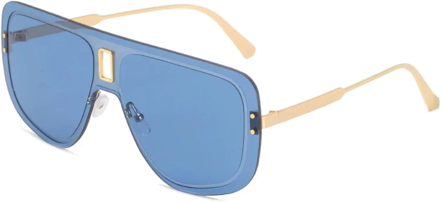 Крупные цельные солнцезащитные очки для женщин и мужчин, модные солнцезащитные очки для вождения и путешествий, солнцезащитные очки UV400 TKKTLLT, Gold Blue
Крупные цельные солнцезащитные очки для женщин и мужчин, модные солнцезащитные очки для вождения и путешествий, солнцезащитные очки UV400 TKKTLLT, Gold Blue