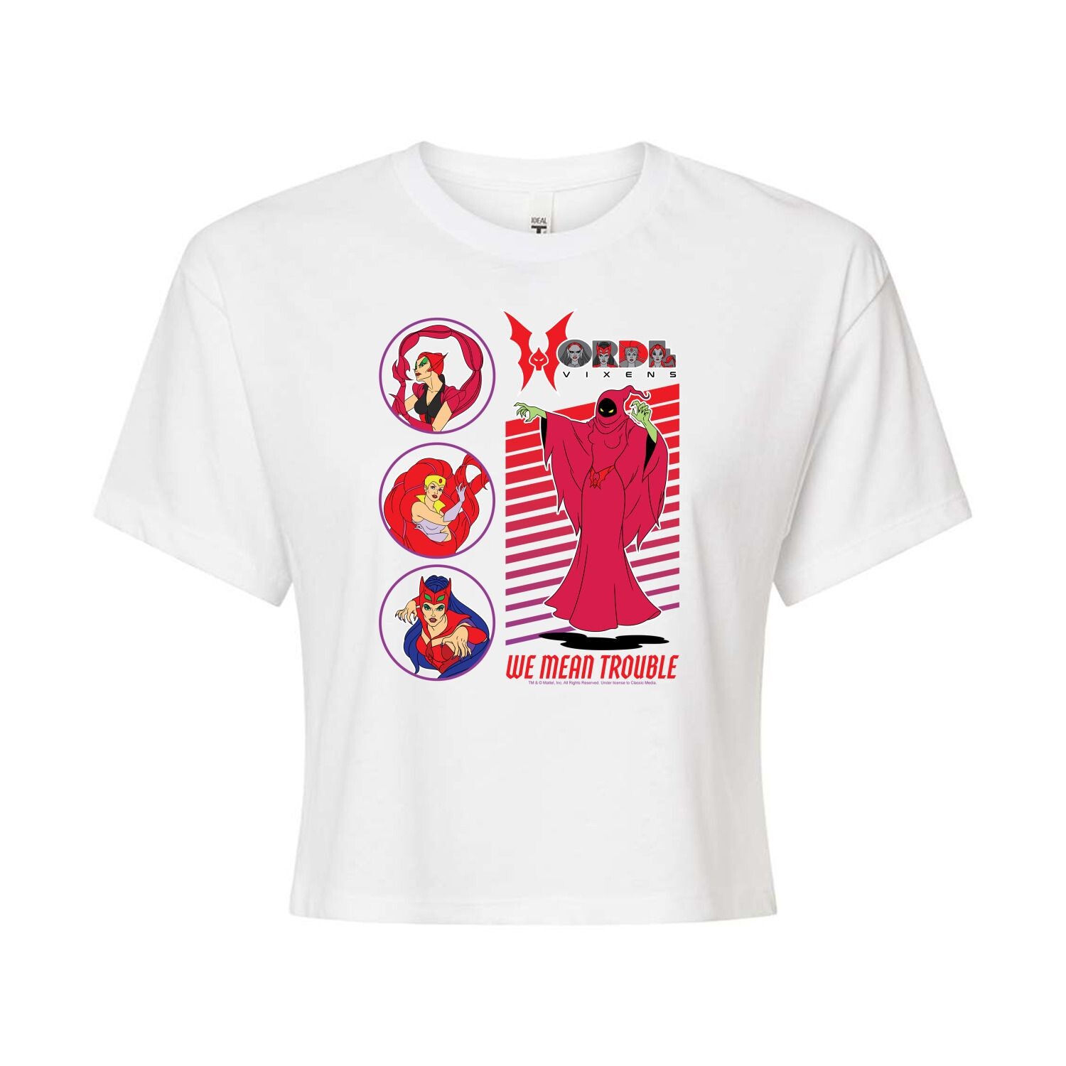 Укороченная футболка с рисунком She-Ra Horde Vixens для юниоров Licensed Character
Укороченная футболка с рисунком She-Ra Horde Vixens для юниоров Licensed Character
