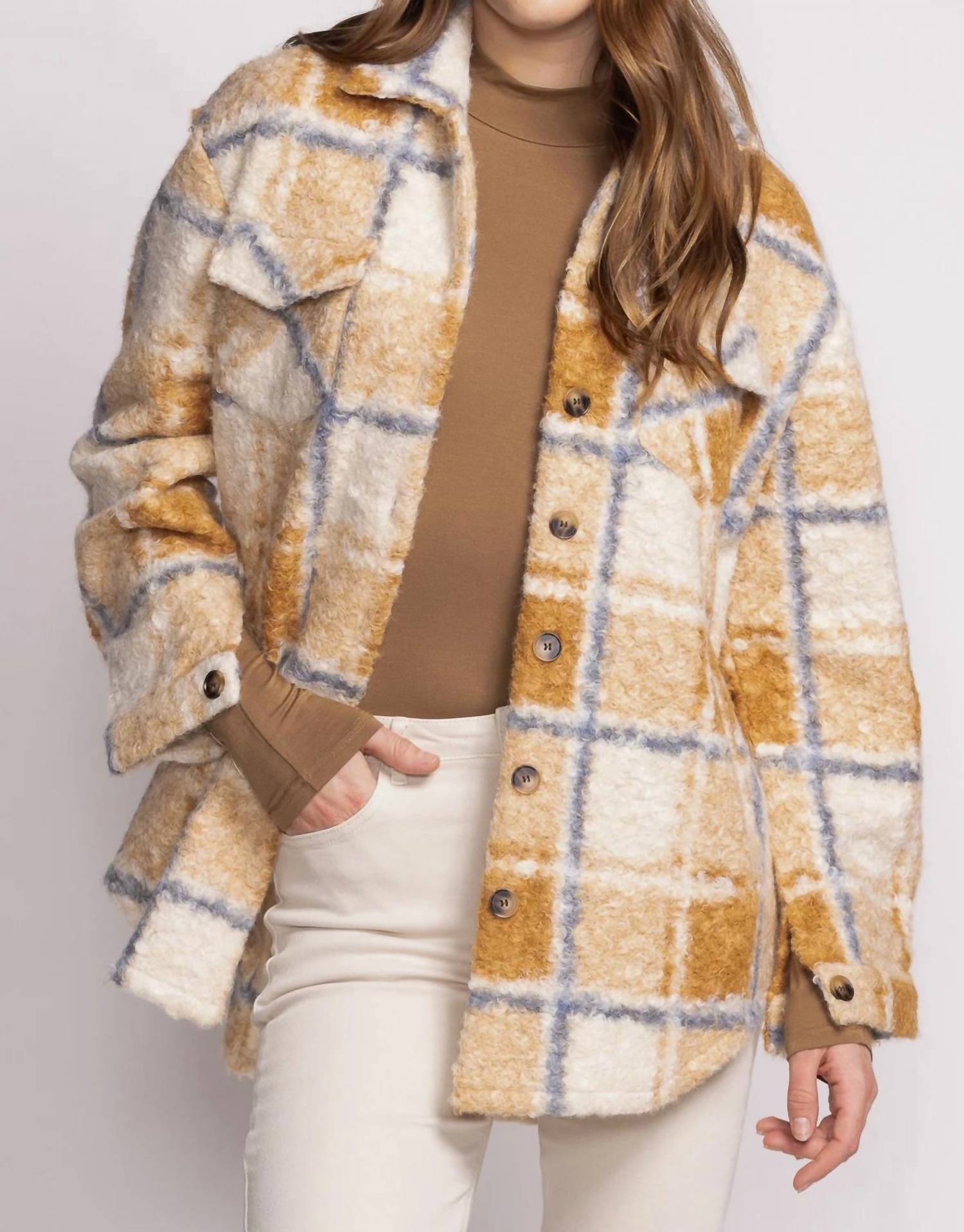 Жакет Jade в светло-коричневом цвете PINK MARTINI 
Жакет Jade в светло-коричневом цвете PINK MARTINI