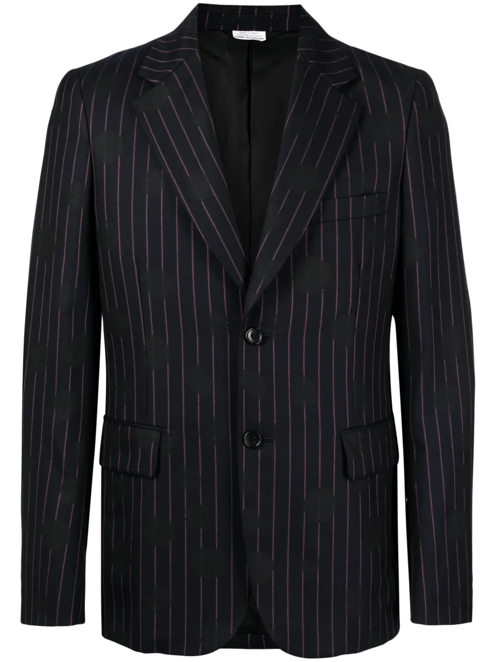 Шерстяной пиджак в тонкую полоску Comme des Garçons Homme Plus, синий
Шерстяной пиджак в тонкую полоску Comme des Garçons Homme Plus, синий