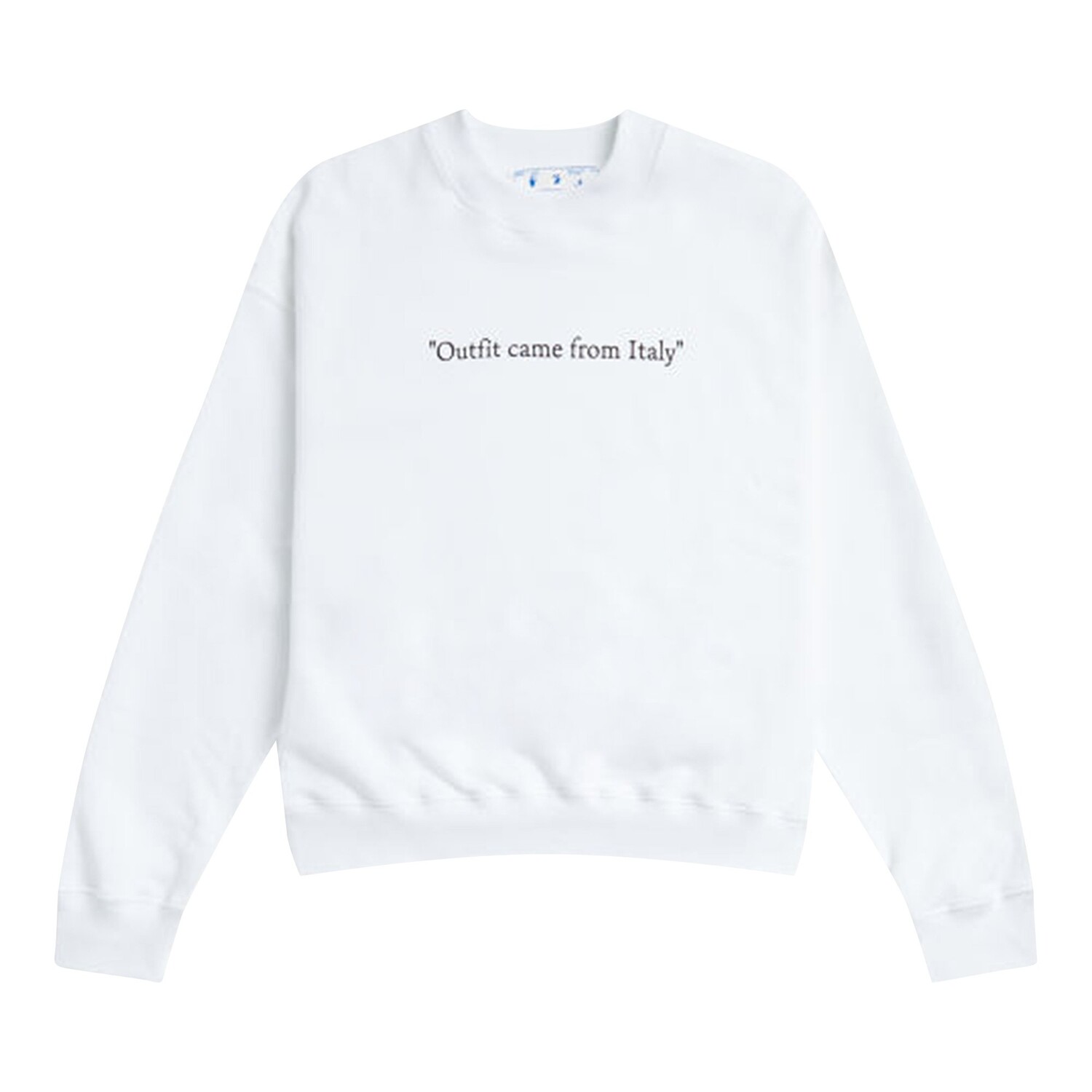 Off-White Толстовка с круглым вырезом с мотивом цитат, цвет Белый
Off-White Толстовка с круглым вырезом с мотивом цитат, цвет Белый