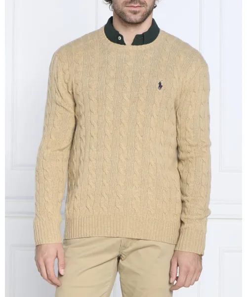 Шерстяной свитер Slim fit Polo Ralph Lauren, коричневый
Шерстяной свитер Slim fit Polo Ralph Lauren, коричневый