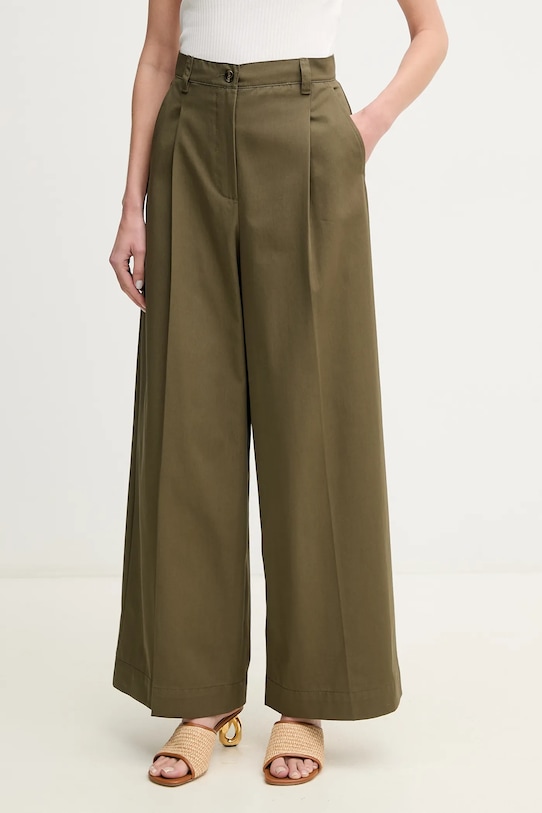 Хлопковые брюки Weekend Max Mara, зеленый
Хлопковые брюки Weekend Max Mara, зеленый