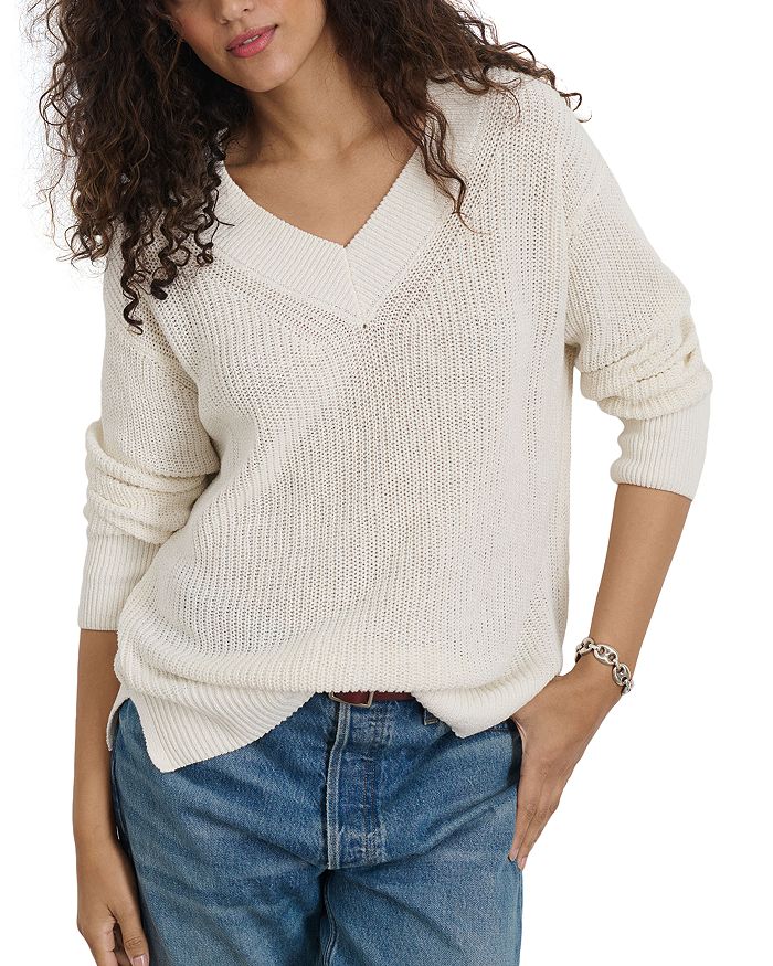 Ариэль Свитер из хлопка и льна с V-образным вырезом Alex Mill, слоновая кость/кремовый
Ариэль Свитер из хлопка и льна с V-образным вырезом Alex Mill, слоновая кость/кремовый