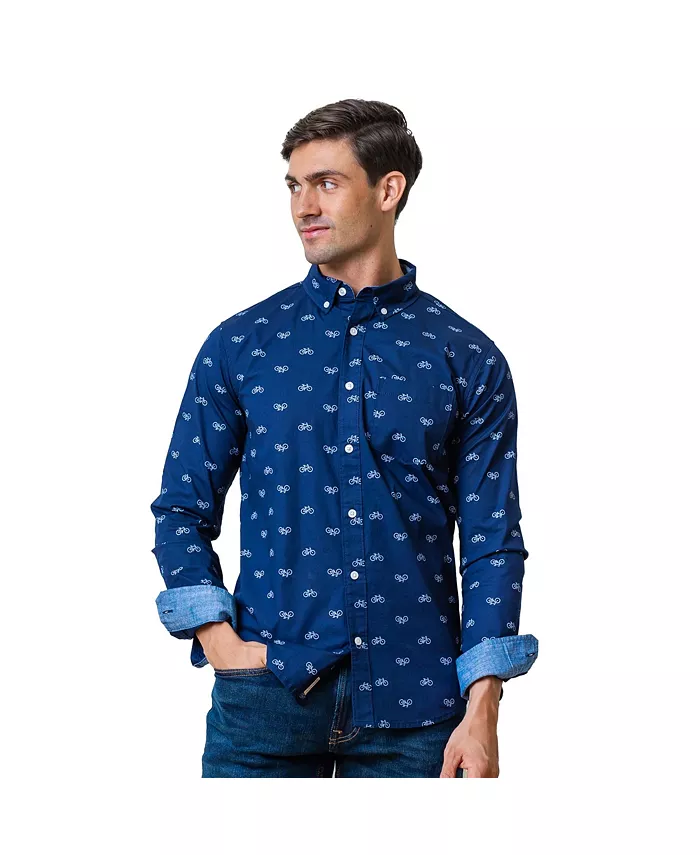 Мужская органическая рубашка на пуговицах с длинным рукавом из стрейч-поплина Hope & Henry, синий
Мужская органическая рубашка на пуговицах с длинным рукавом из стрейч-поплина Hope & Henry, синий